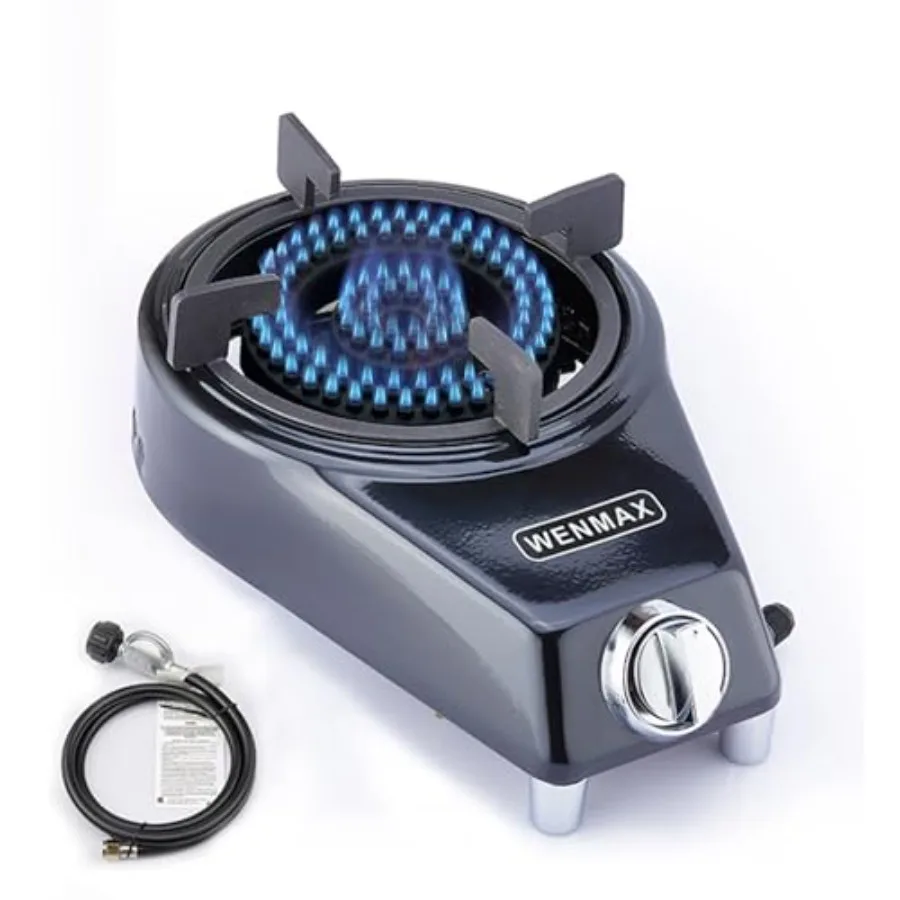 Single Burner Propane Stove Portable Gas Stove with Propane Adapter Hose High Heat Value 15000 BTU Smart Valve Protection for P
Single Burner Propane Stove Portable Gas Stove with Propane Adapter Hose High Heat Value 15000 BTU Smart Valve Protection for P