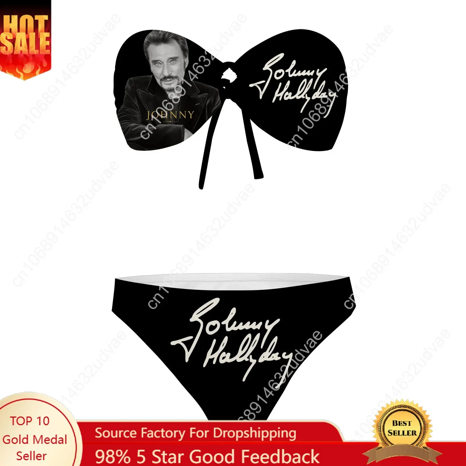 Johnny Hallyday Strapless Swimsuit Womens Bathing Suits Personalized Fashion Swimwear Pool Party Sexy Bikini Customize Beachwear
Johnny Hallyday Strapless Swimsuit Womens Bathing Suits Personalized Fashion Swimwear Pool Party Sexy Bikini Customize Beachwear