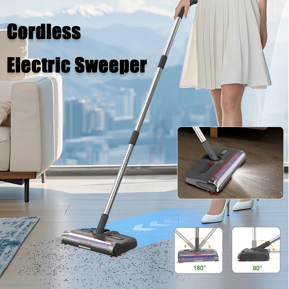 Electric Sweeper Cordless Vacuum Cleaner Handheld Wireless Electric Mop Vacuum Cleaning Machine Household Electric Floor Sweeper
Electric Sweeper Cordless Vacuum Cleaner Handheld Wireless Electric Mop Vacuum Cleaning Machine Household Electric Floor Sweeper