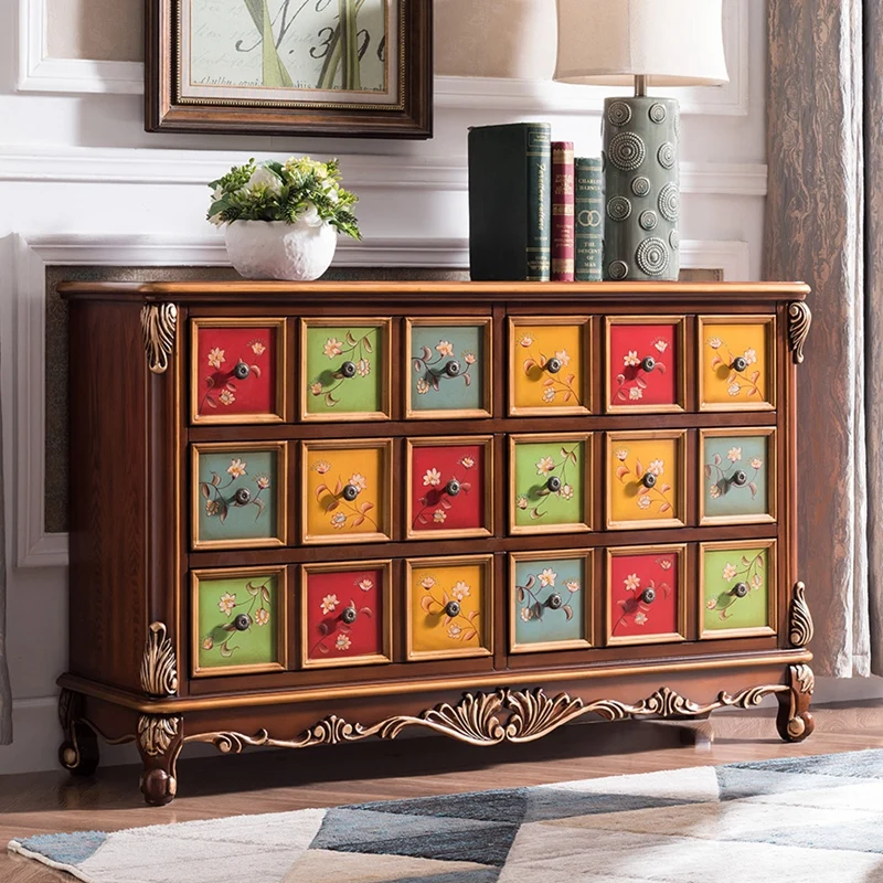 European-style large chest cabinet, solid wood storage and finishing cabinet, entrance cabinet, American-style
European-style large chest cabinet, solid wood storage and finishing cabinet, entrance cabinet, American-style