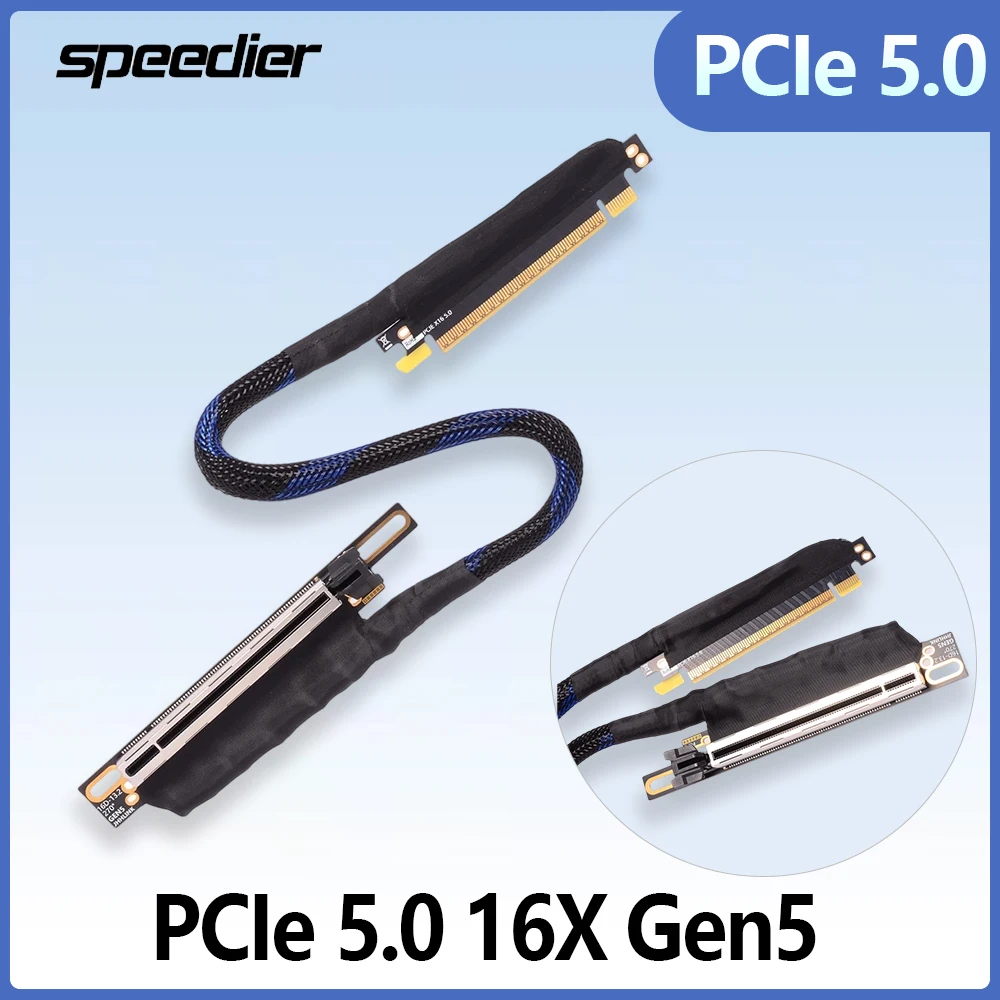 PCIe 5.0 X16 Riser Cable Gen5 Gpu Высокоскоростной посеребренный удлинитель сервера графического процессора без потерь для видеокарты RTX 5090 5080
PCIe 5.0 X16 Riser Cable Gen5 Gpu Высокоскоростной посеребренный удлинитель сервера графического процессора без потерь для видеокарты RTX 5090 5080