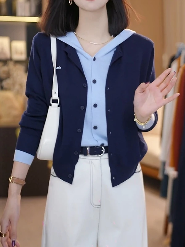 Faionable plus Size Color Blo Long Sve Knitted Sweater Women's Spring Slimming Versatile Anti-Aging Open Cardigan Top
Faionable plus Size Color Blo Long Sve Knitted Sweater Women's Spring Slimming Versatile Anti-Aging Open Cardigan Top