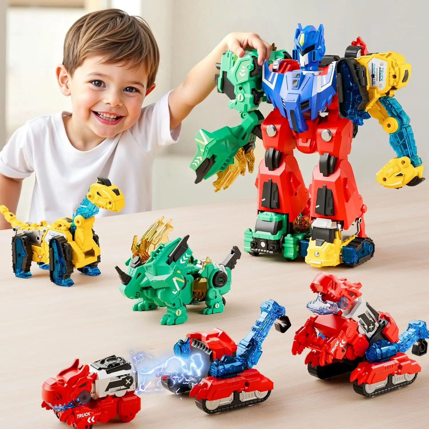 6-in-1 Magnetic Dino Transform Robot Toy, STEM Construction Cars for Kids 3-8
6-in-1 Magnetic Dino Transform Robot Toy, STEM Construction Cars for Kids 3-8