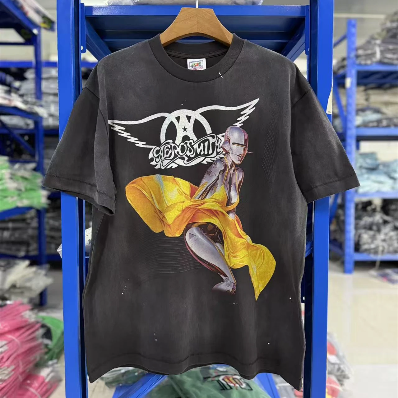 Washed SAINT Trendy fashion front chest anime character letter print T Shirt Men Women Tee Tops T-Shirt
Washed SAINT Trendy fashion front chest anime character letter print T Shirt Men Women Tee Tops T-Shirt