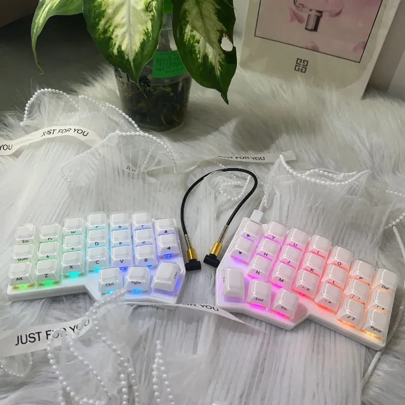 New Corne V4 Split Keyboard Kit Customized Hot Swap RGB Wired Mechanical Keyboard with Jelly Keycaps Supports Ergonomic VIAL
New Corne V4 Split Keyboard Kit Customized Hot Swap RGB Wired Mechanical Keyboard with Jelly Keycaps Supports Ergonomic VIAL