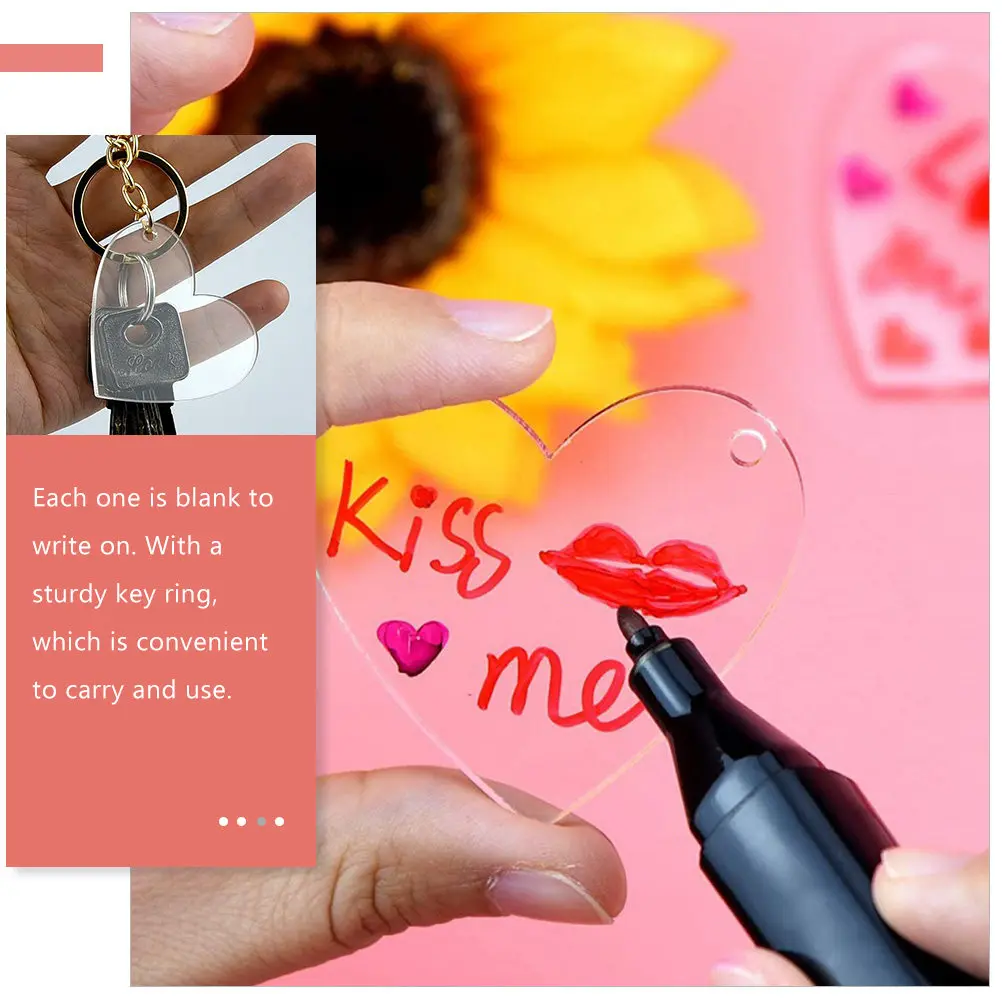 50Pcs Sublimation Blanks Keychains Blank Key Rings Portable DIY Heart Shape Craft Supplies Multi Function Decorative Sublimation
50Pcs Sublimation Blanks Keychains Blank Key Rings Portable DIY Heart Shape Craft Supplies Multi Function Decorative Sublimation