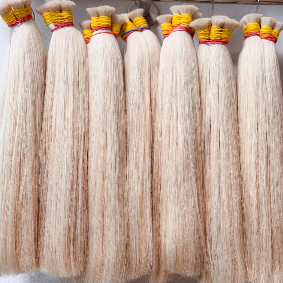 100% Vietnamese Virgin Human Hair Bulk 613 Honey Blonde Straight No Weft Bundles for Braiding Weaving Unprocessed Remy 30Inch
100% Vietnamese Virgin Human Hair Bulk 613 Honey Blonde Straight No Weft Bundles for Braiding Weaving Unprocessed Remy 30Inch
