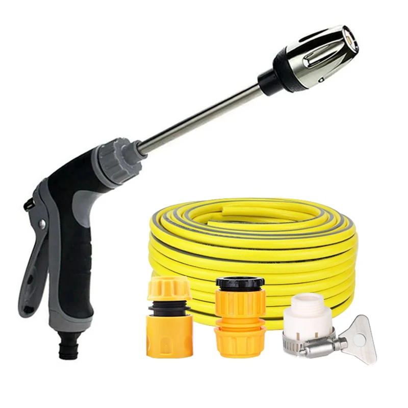High Pressure Car Wash Water Gun, Metal Extension Rod, Rubber Coated Handle, Ideal For Home & Garden Irrigation
High Pressure Car Wash Water Gun, Metal Extension Rod, Rubber Coated Handle, Ideal For Home & Garden Irrigation