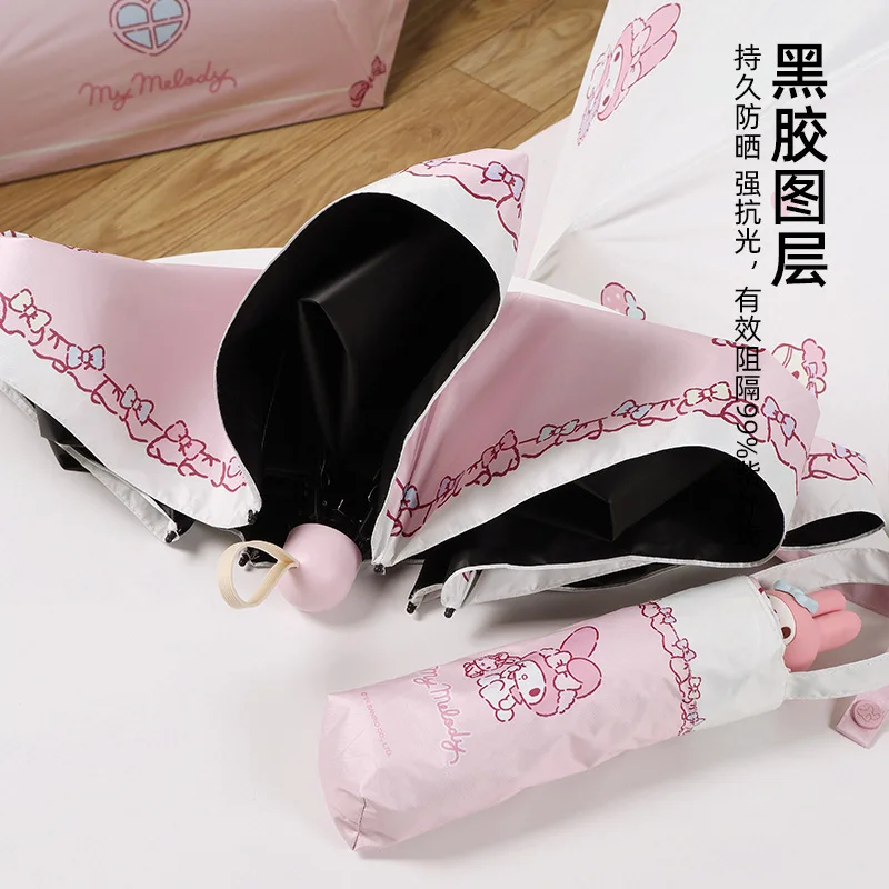 Sanrio Folding Umbrella My Melody Printed Kawaii Black Glue Sunscreen Uv Protection Mini Storage Girl Gift Rainy Sunny Day New
Sanrio Folding Umbrella My Melody Printed Kawaii Black Glue Sunscreen Uv Protection Mini Storage Girl Gift Rainy Sunny Day New