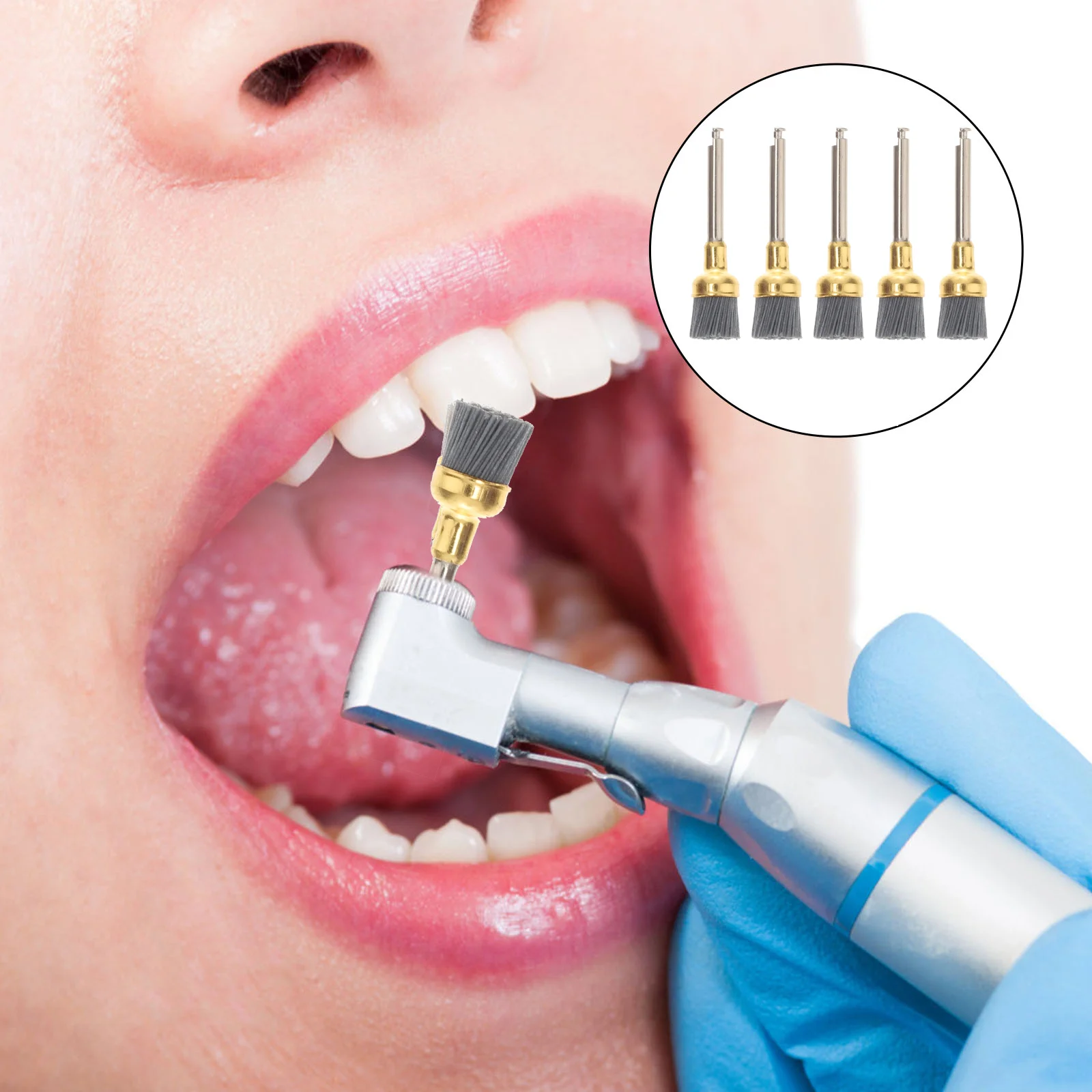 5 Pcs Polishing Alumina Bowl Brush Professional Dental Brush Dental Care Perfect for Home Polisher Prophylaxis Brushes Clinic
5 Pcs Polishing Alumina Bowl Brush Professional Dental Brush Dental Care Perfect for Home Polisher Prophylaxis Brushes Clinic
