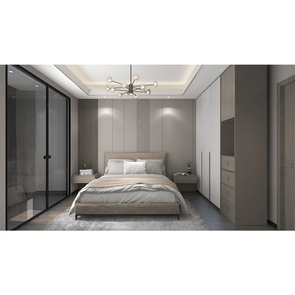 Современный домашний комплект мебели для спальни, роскошный шкаф, двуспальная кровать, полный комплект для спальни для гостиничной квартиры
Современный домашний комплект мебели для спальни, роскошный шкаф, двуспальная кровать, полный комплект для спальни для гостиничной квартиры