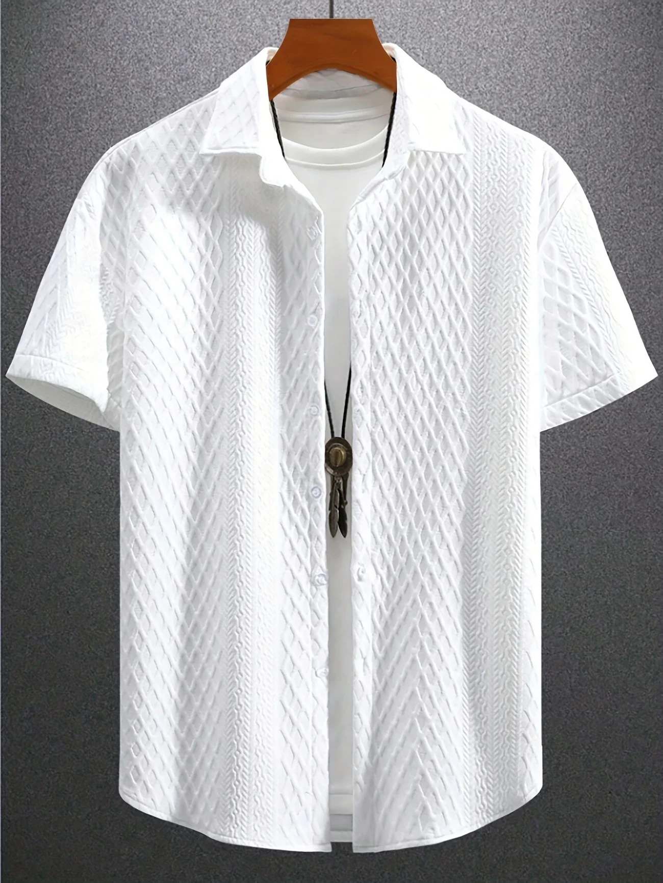 2025 new men's shirt men's jacquard shirt fashion fashion two seasons wear conch series
2025 new men's shirt men's jacquard shirt fashion fashion two seasons wear conch series