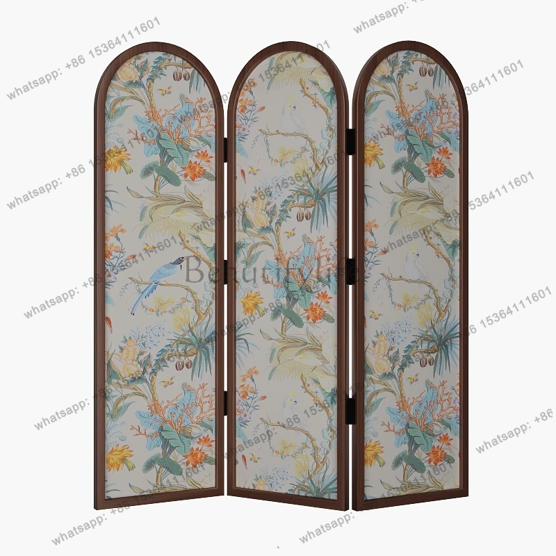 French retro solid wood screen medium and ancient style home foldable mobile blocking entrance partition folding screen
French retro solid wood screen medium and ancient style home foldable mobile blocking entrance partition folding screen