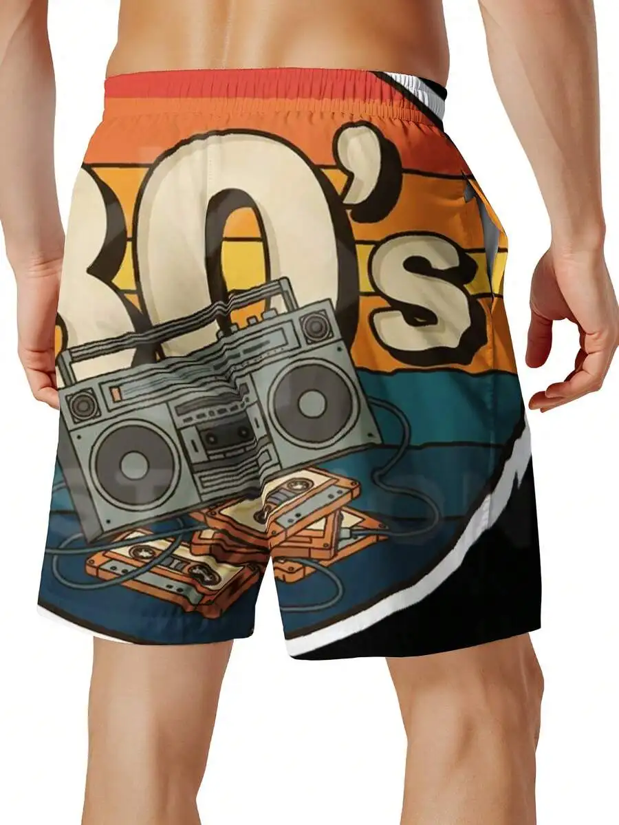 80s Retro Boombox Cassette Tape Print Swim Trunks Men Beach Shorts Vintage Style
80s Retro Boombox Cassette Tape Print Swim Trunks Men Beach Shorts Vintage Style