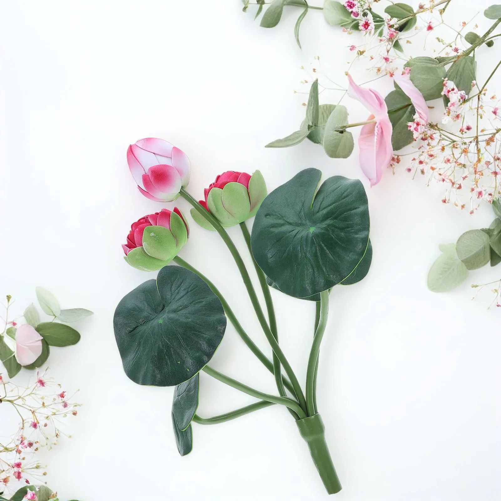 2Pcs Artificial Lotus Flower Branches Realistic Eva Soft Touch Faux Lotus Bouquet for Table Decor Office Garden Wedding Party
2Pcs Artificial Lotus Flower Branches Realistic Eva Soft Touch Faux Lotus Bouquet for Table Decor Office Garden Wedding Party