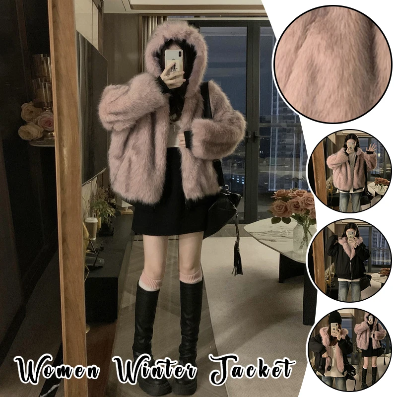 Two-sided Wear Imitation Mink Velvet Fur Hooded Cotton Padded Jacket Fashion 2025 Winter Jackets Women's Short Loose Coats
Two-sided Wear Imitation Mink Velvet Fur Hooded Cotton Padded Jacket Fashion 2025 Winter Jackets Women's Short Loose Coats