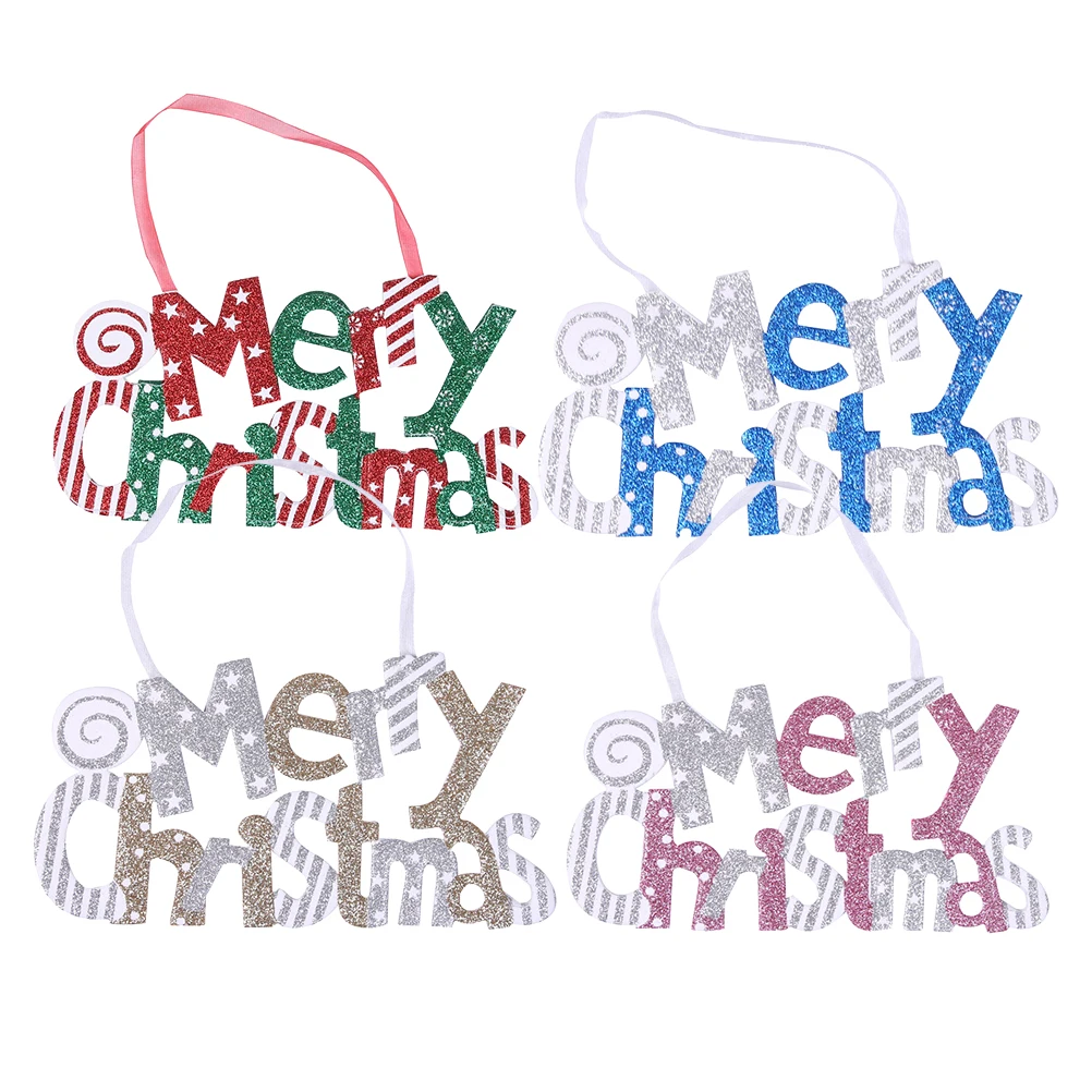 4 Pcs Christmas Plastic Hanging Sign Merry Christmas Letter Printed Bedroom Door Decoration Home Ornament
4 Pcs Christmas Plastic Hanging Sign Merry Christmas Letter Printed Bedroom Door Decoration Home Ornament