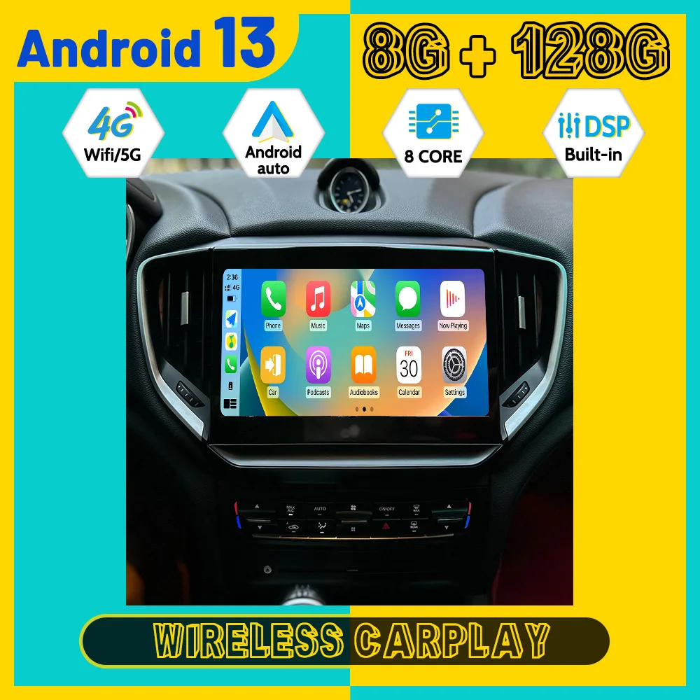 10.26'' Navigation 8 core Carplay For Maserati Gibori 2013-2017 Multimedia Player Android13 Auto GPS Navi Wireless Head
10.26'' Navigation 8 core Carplay For Maserati Gibori 2013-2017 Multimedia Player Android13 Auto GPS Navi Wireless Head