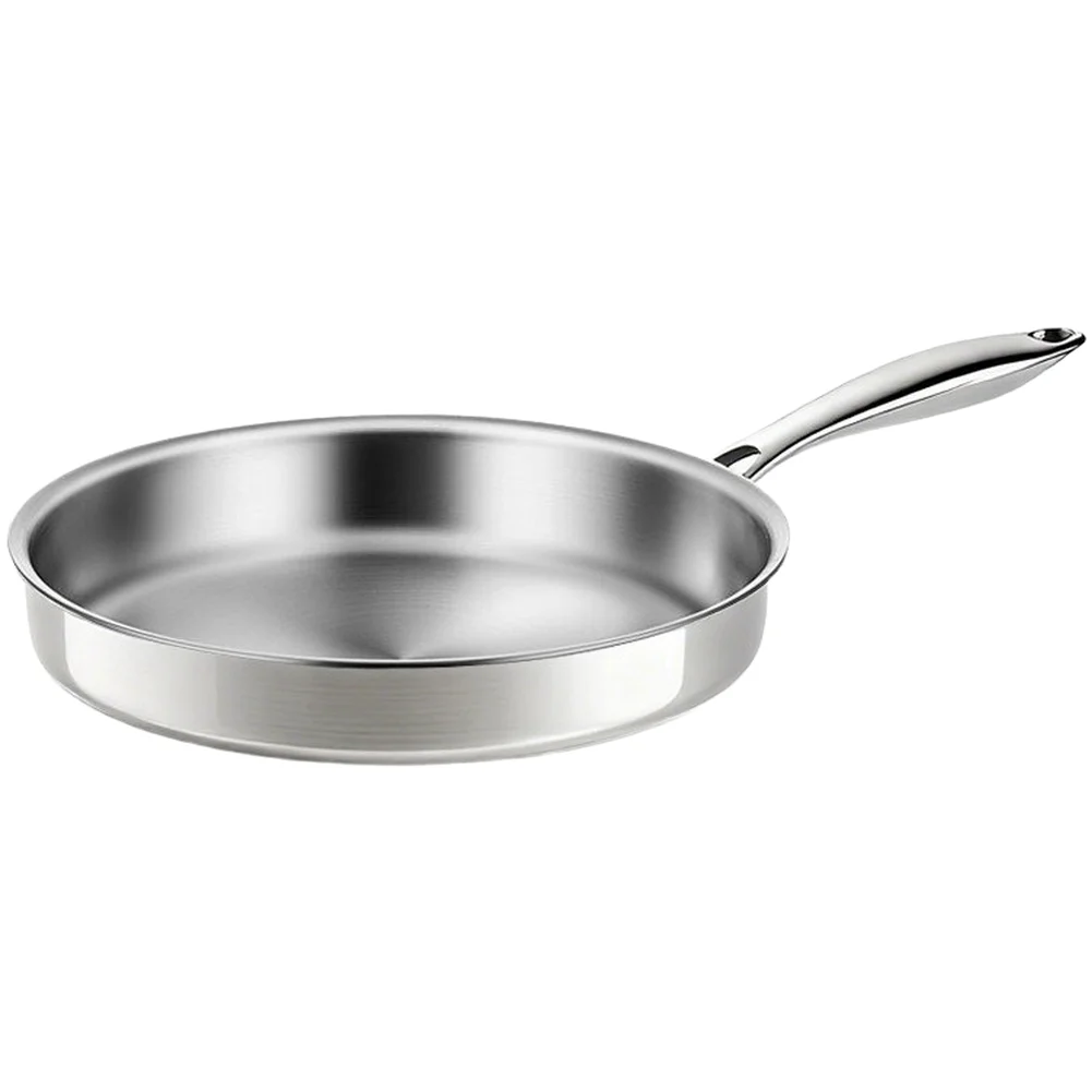 316 Grade Stainless Steel Skillet with Mirror Finish Base Optimized for Induction Electric and Gas Cooktop Compatibility
316 Grade Stainless Steel Skillet with Mirror Finish Base Optimized for Induction Electric and Gas Cooktop Compatibility