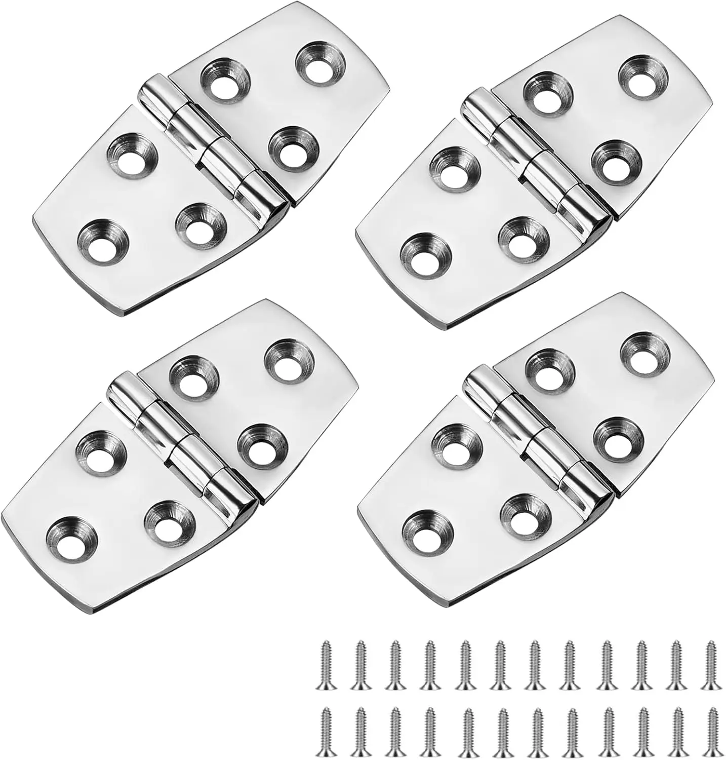 4pcs Stainless Steel Marine Hinges 316 Grade Boat Hatch Hardware 76x38mm Deck Flap Hinge for Yacht Door Supports
4pcs Stainless Steel Marine Hinges 316 Grade Boat Hatch Hardware 76x38mm Deck Flap Hinge for Yacht Door Supports