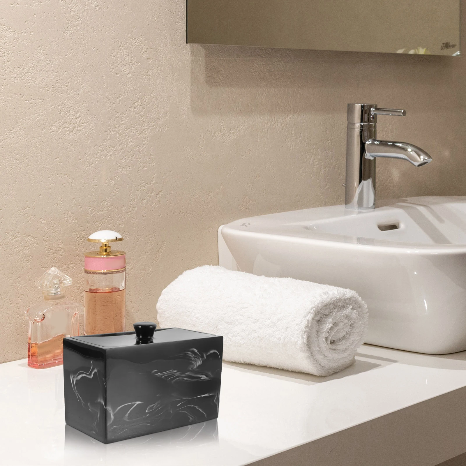 Desktop Marble Vein Cotton Pad Storage Box Lid Nail Tool Organizer Makeup Swab Holder Small Jewelry Container
Desktop Marble Vein Cotton Pad Storage Box Lid Nail Tool Organizer Makeup Swab Holder Small Jewelry Container