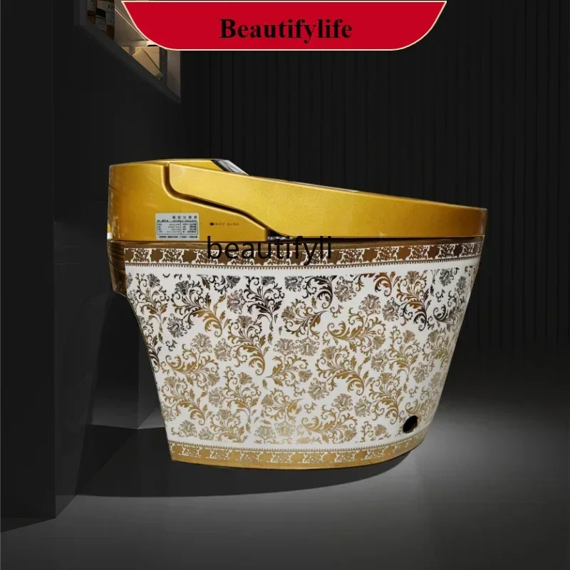 Z189 European-style household integrated golden smart toilet fully automatic no water pressure limit household
Z189 European-style household integrated golden smart toilet fully automatic no water pressure limit household