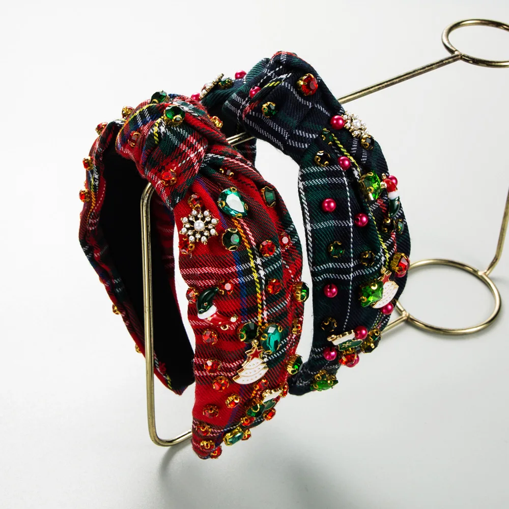 Holiday Tartan Knotted Hairband Colorful Rhinestone Christmas Tree Crown Festive Party Headwear For Winter Outfits
Holiday Tartan Knotted Hairband Colorful Rhinestone Christmas Tree Crown Festive Party Headwear For Winter Outfits
