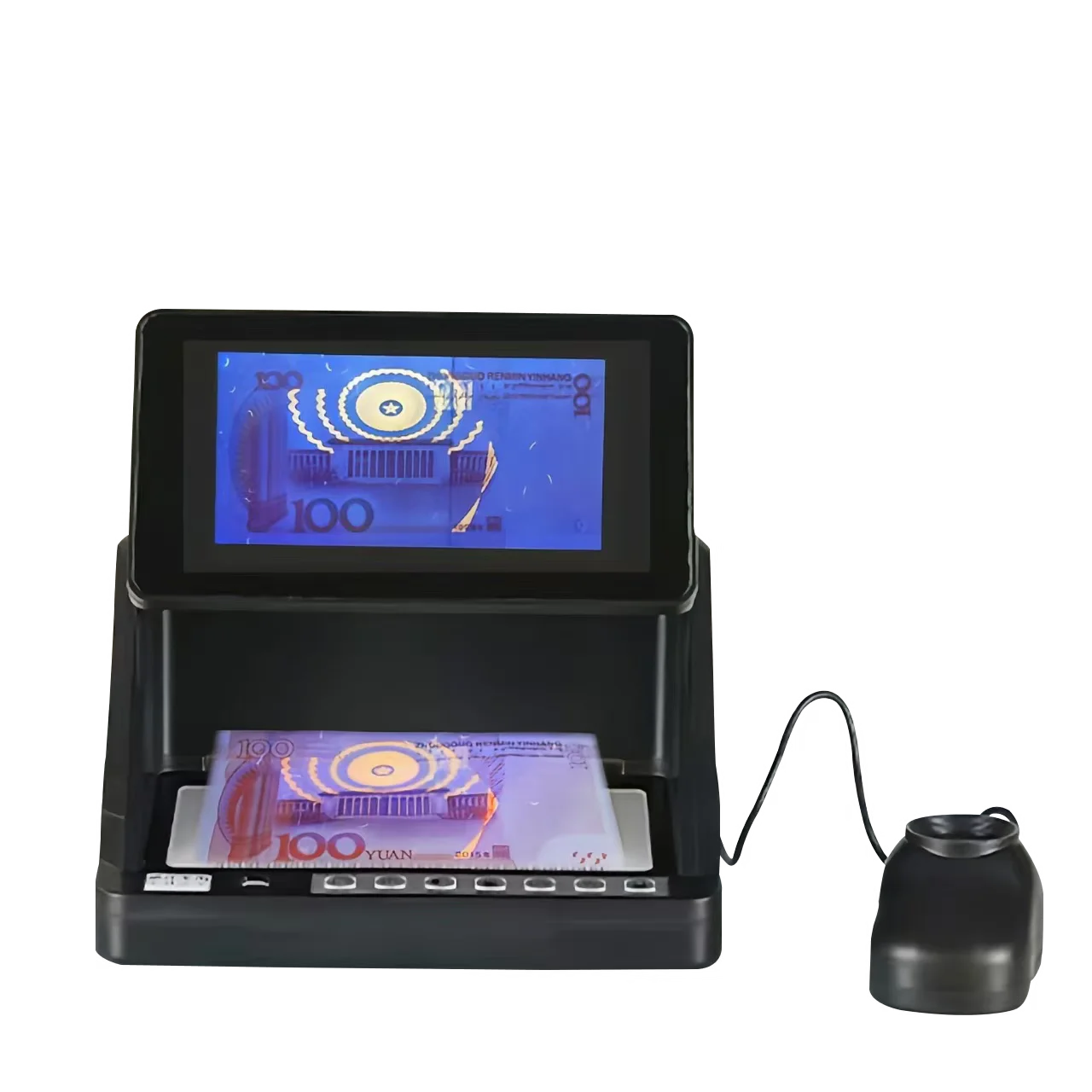 UV MG IR High Quality Checker UV Light Bill Notes Detector Portable Currency Cash Testing Money Banknotes Detector
UV MG IR High Quality Checker UV Light Bill Notes Detector Portable Currency Cash Testing Money Banknotes Detector