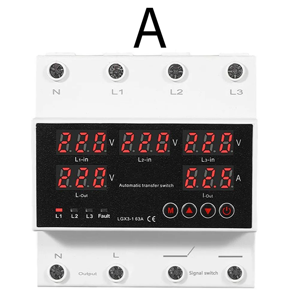 63A Automatic Transfer Switch with Real Time Voltage Monitoring and Comprehensive Protection Features for Generators
63A Automatic Transfer Switch with Real Time Voltage Monitoring and Comprehensive Protection Features for Generators