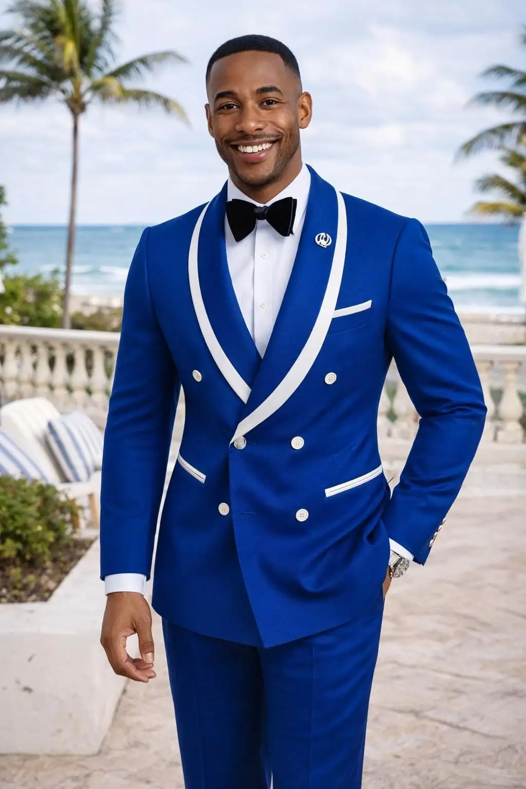 Gwenhwyar Men's Fashion Royal Blue Suit Fit 2 Pieces Formal Wedding Groom Ball Custom Tuxedo Men Banquet Party Blazer
Gwenhwyar Men's Fashion Royal Blue Suit Fit 2 Pieces Formal Wedding Groom Ball Custom Tuxedo Men Banquet Party Blazer