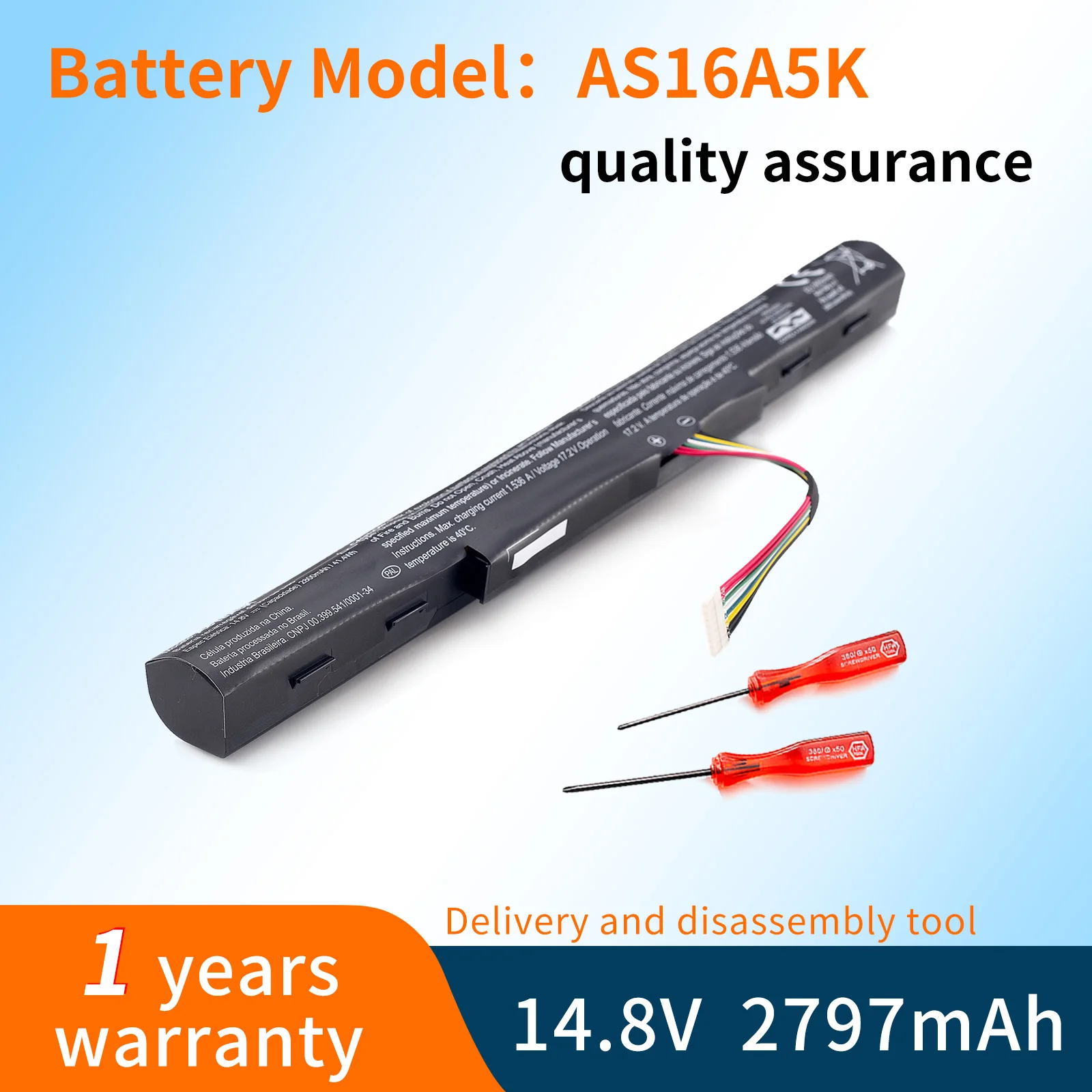 BVBH AS16A5K AS16A7K AS16A8K Battery For Acer Aspire E15 E5-475G 523G 553G 575G 774G E5-575-59QB E5-575 E5-575G-53VG
BVBH AS16A5K AS16A7K AS16A8K Battery For Acer Aspire E15 E5-475G 523G 553G 575G 774G E5-575-59QB E5-575 E5-575G-53VG