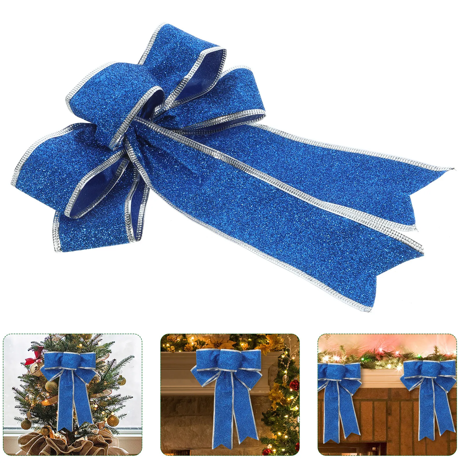 8pcs Christmas Bow Decorations 25X20Cm Glitter Large Bowknot For Tree Topper Door Wreaths Garland Present Box Xmas Party Wedding
8pcs Christmas Bow Decorations 25X20Cm Glitter Large Bowknot For Tree Topper Door Wreaths Garland Present Box Xmas Party Wedding