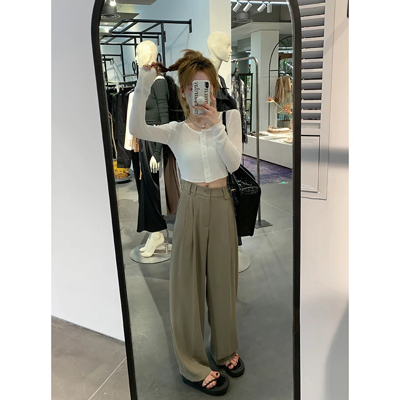 Женские летние брюки с высокой талией и широкими штанинами, тонкие, свободные, повседневные, в пол, стройнящие, струящиеся, в деловом стиле
Женские летние брюки с высокой талией и широкими штанинами, тонкие, свободные, повседневные, в пол, стройнящие, струящиеся, в деловом стиле