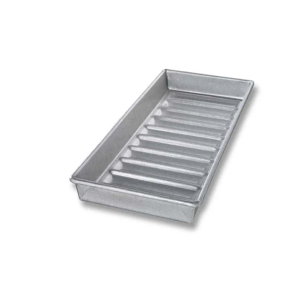 Bakeware Nonstick New England Hot Dog Bun and Lobster Roll Loaf Pan, Aluminized Steel
Bakeware Nonstick New England Hot Dog Bun and Lobster Roll Loaf Pan, Aluminized Steel