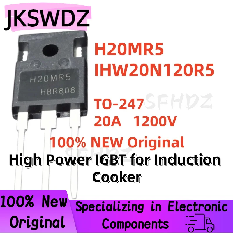 Original Brand New Quality 5/10/20PCS H20MR5 IHW20N120R5 TO-247 1200V 20A High Power IGBT for Induction Cooker
Original Brand New Quality 5/10/20PCS H20MR5 IHW20N120R5 TO-247 1200V 20A High Power IGBT for Induction Cooker