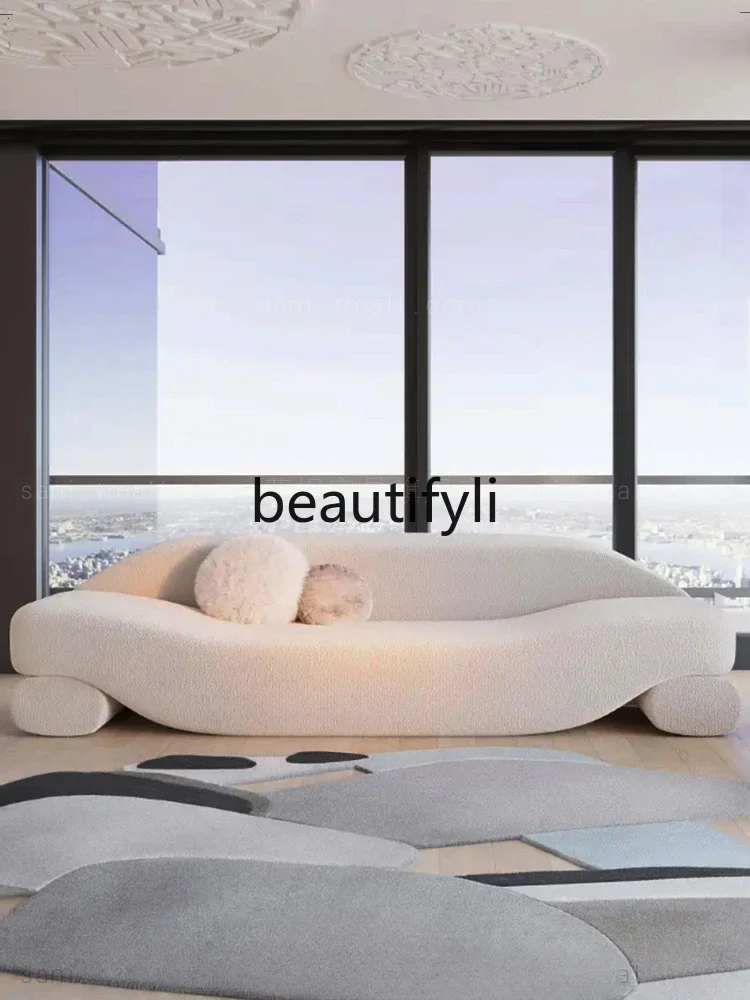 ss C ss CLiving room sofa three-seater, Italian modern light luxury special-shaped three-seater sofa, lamb wool
ss C ss CLiving room sofa three-seater, Italian modern light luxury special-shaped three-seater sofa, lamb wool