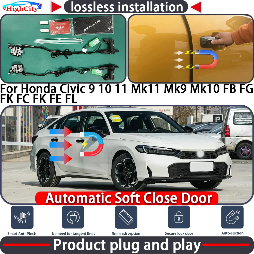 Closing Door Lock Actuator for Honda Civic 9 10 11 Mk11 Mk9 Mk10 FB FG FK FC FK FE FL Soft Close Power Latch System Auto
Closing Door Lock Actuator for Honda Civic 9 10 11 Mk11 Mk9 Mk10 FB FG FK FC FK FE FL Soft Close Power Latch System Auto