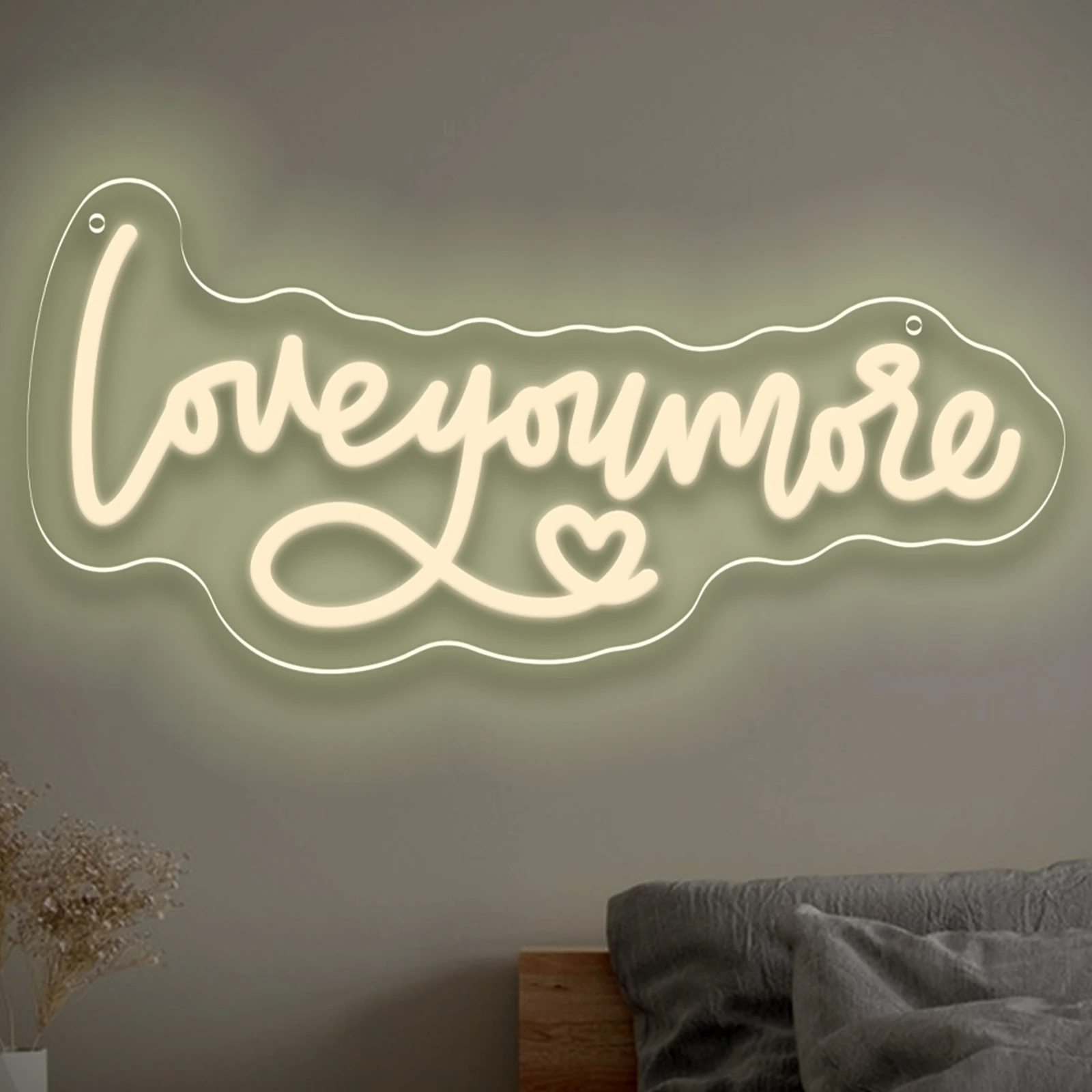 Love You More Neon Sign with Heart Shape USB Dimmable LED Wall Art for Bedroom Living Room Decor Anniversary Valentines Gift
Love You More Neon Sign with Heart Shape USB Dimmable LED Wall Art for Bedroom Living Room Decor Anniversary Valentines Gift