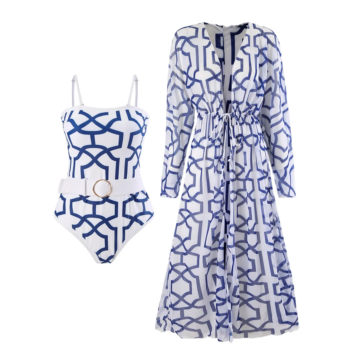 2025 New One Piece Corset Belt Printed Women Swimwear Swimsuit Bathing Swimming Suit Cover up Bodysuit with Long Dress
2025 New One Piece Corset Belt Printed Women Swimwear Swimsuit Bathing Swimming Suit Cover up Bodysuit with Long Dress