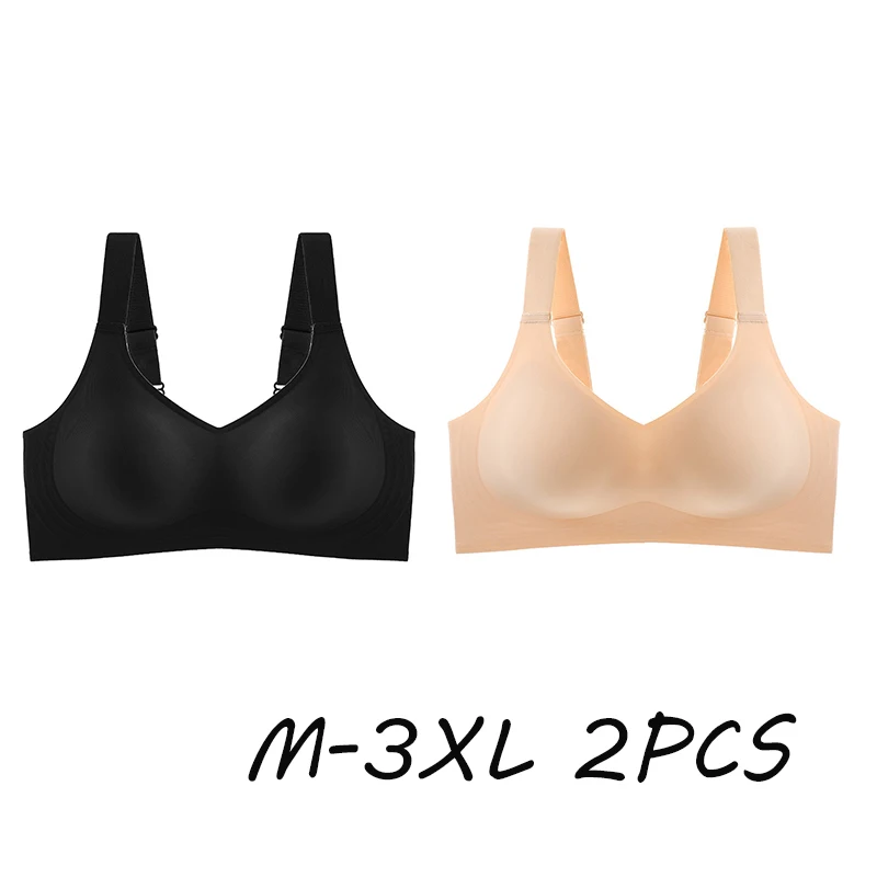 2PCS Sexy Seamless Bras for Women Wire Free Active Underwear Female Plus Size Lingeire Sleepwear Seamless Bra Plus Size Bra
2PCS Sexy Seamless Bras for Women Wire Free Active Underwear Female Plus Size Lingeire Sleepwear Seamless Bra Plus Size Bra