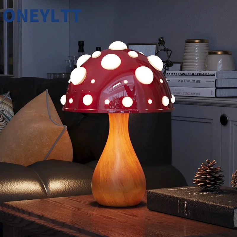 Mushroom lamp with LED tri color bulb warm light biomimetic mushroom desk lamp, suitable for living rooms and bedside hotels
Mushroom lamp with LED tri color bulb warm light biomimetic mushroom desk lamp, suitable for living rooms and bedside hotels
