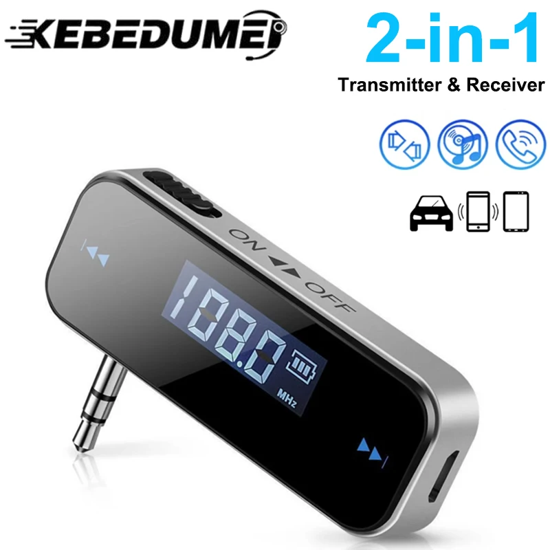 KEBIDUMEI LCD 3.5mm Music Audio FM Transmitter Mini Wireless In-car Transmitter car mp3 Transmitter For iPhone for Samsung iPad
KEBIDUMEI LCD 3.5mm Music Audio FM Transmitter Mini Wireless In-car Transmitter car mp3 Transmitter For iPhone for Samsung iPad