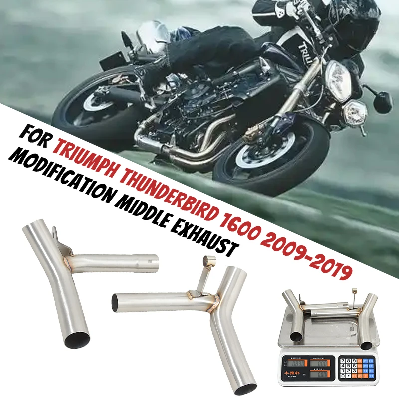 Motorcycle Exhaust Espace Moto Muffler Mid Link Pipe For Triumph Thunderbird 1600 2009 - 2019 Thunderbird 1700 Storm 2011- 2019
Motorcycle Exhaust Espace Moto Muffler Mid Link Pipe For Triumph Thunderbird 1600 2009 - 2019 Thunderbird 1700 Storm 2011- 2019