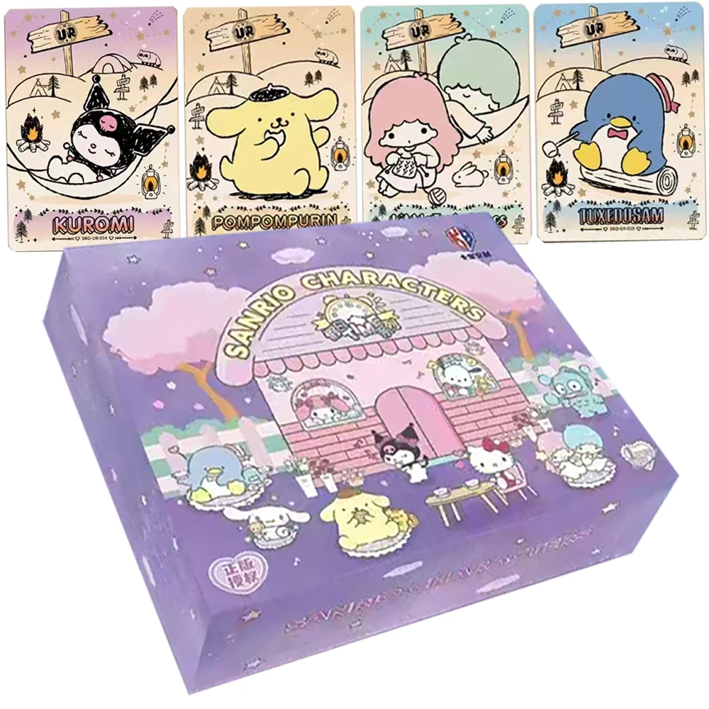 Wholesale Sanrio Card for Children Kuromi Cinnamoroll Japanese Popular Celebrity Family Limited Game Collection Card Table Toys
Wholesale Sanrio Card for Children Kuromi Cinnamoroll Japanese Popular Celebrity Family Limited Game Collection Card Table Toys