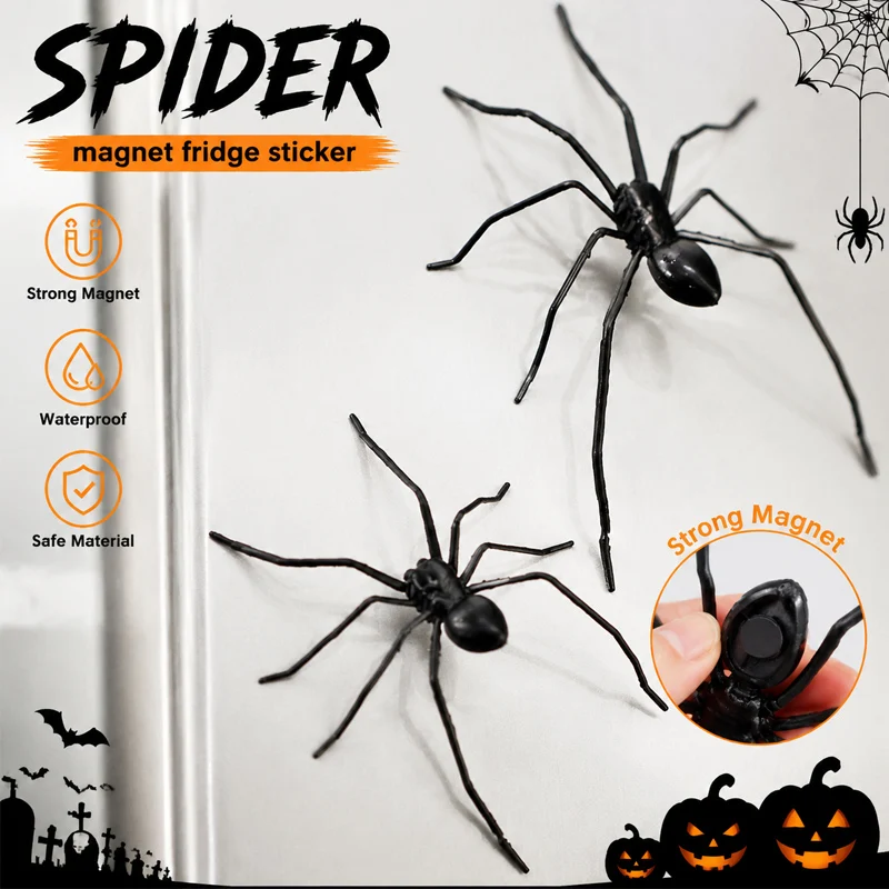 Realistic Spider Magnetic Fridge Magnets for Home Kitchen Car Decoration Halloween Prank Props Fun Party Decor Gift Ideas Creepy
Realistic Spider Magnetic Fridge Magnets for Home Kitchen Car Decoration Halloween Prank Props Fun Party Decor Gift Ideas Creepy