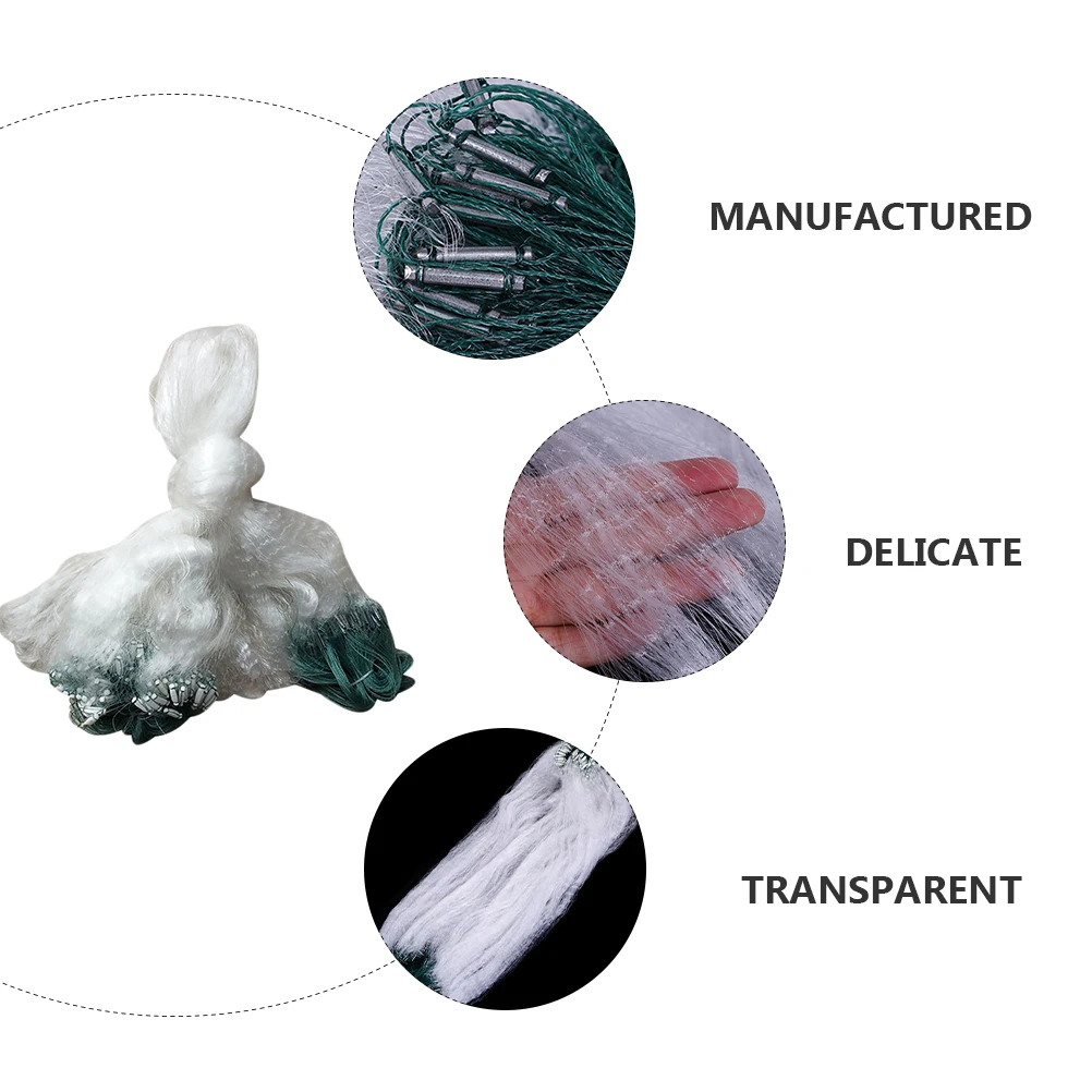 Foldable Single Layer Fishing Gill Net Strong Transparent Monofilament Material for Outdoor Fish Crab Eel Shrimp Crawfish Trap
Foldable Single Layer Fishing Gill Net Strong Transparent Monofilament Material for Outdoor Fish Crab Eel Shrimp Crawfish Trap