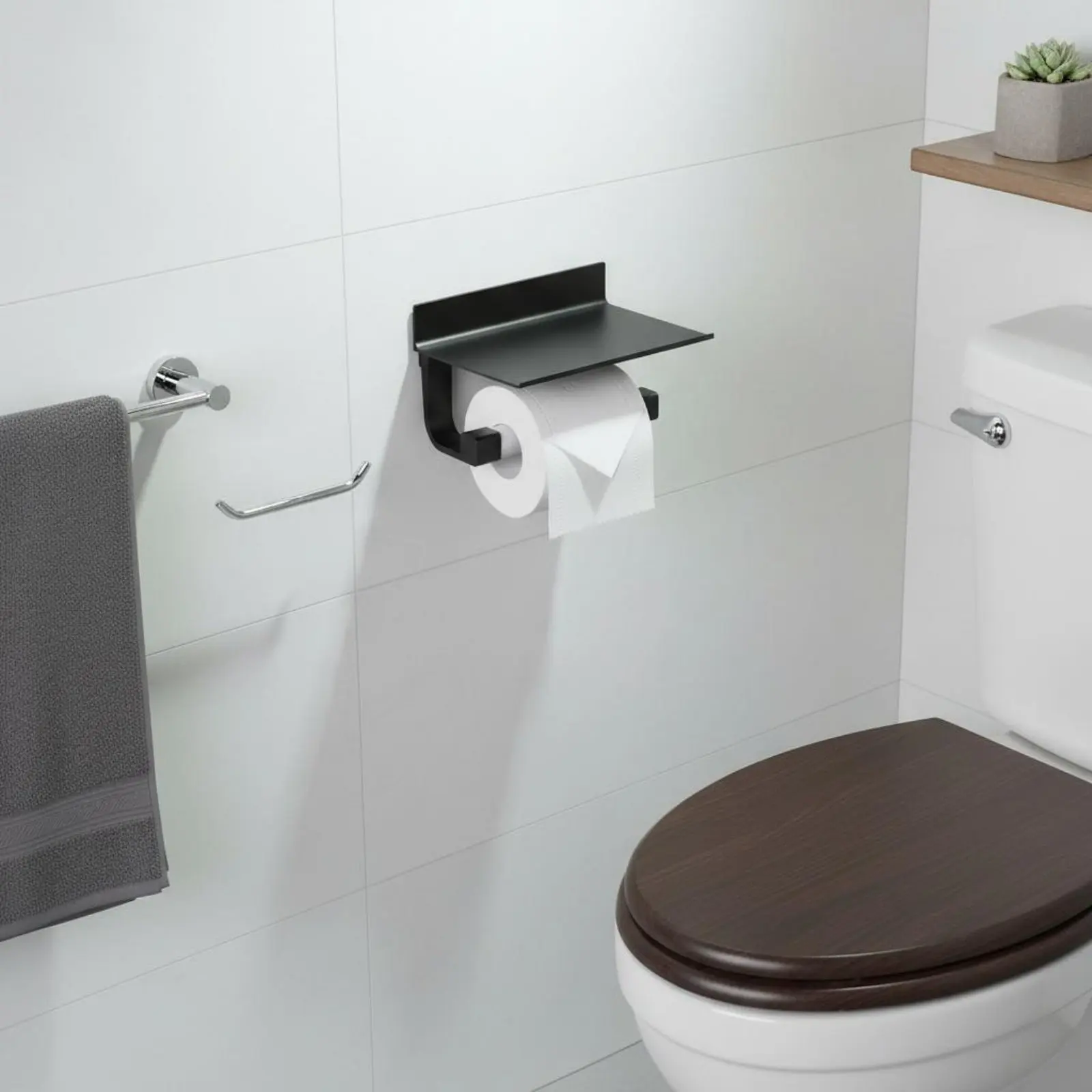 No Drill Toilet Roll Holder Easy Install Wall Mounted Toilet Tissue Holder Roll Tissue Rack Space Saving
No Drill Toilet Roll Holder Easy Install Wall Mounted Toilet Tissue Holder Roll Tissue Rack Space Saving