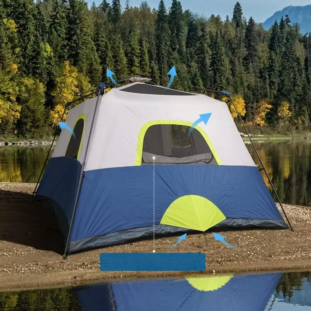 Instant Cabin Tent, 8 Person/10 Person Camping Tent Setup & Windproof Tents with Carry Bag for Family Camping & Hiking, Tents
Instant Cabin Tent, 8 Person/10 Person Camping Tent Setup & Windproof Tents with Carry Bag for Family Camping & Hiking, Tents