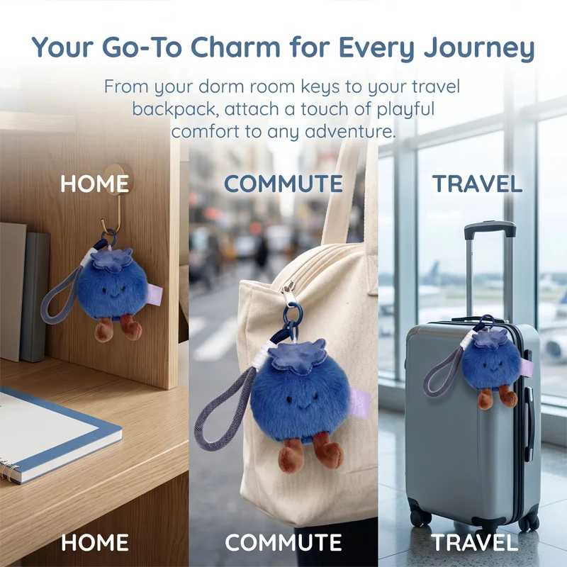 Fluffy Blueberry Plush Keychain, Soft Stuffed Doll Toy Bag Pendant Phone Charms, Mean 'Block Bad Luck', Home Decor Ornament Gift
Fluffy Blueberry Plush Keychain, Soft Stuffed Doll Toy Bag Pendant Phone Charms, Mean 'Block Bad Luck', Home Decor Ornament Gift