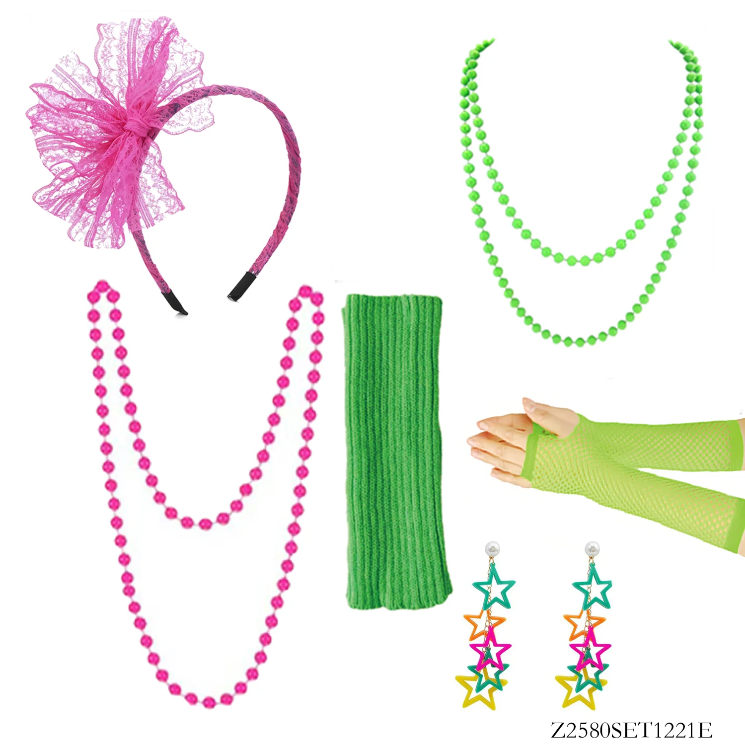 PESENAR Vintage 1980s 6-Piece Retro Accessory Set - Playful Nostalgic Fashion Bundle, Capturing Classic 80s Vibrant Energy
PESENAR Vintage 1980s 6-Piece Retro Accessory Set - Playful Nostalgic Fashion Bundle, Capturing Classic 80s Vibrant Energy